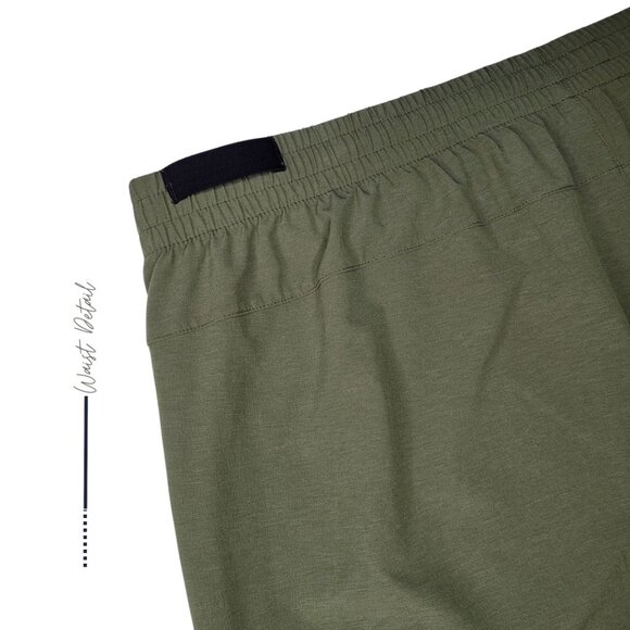 OLIVE GREEN FLAT FRONT SHORT FOR MEN SIZE XXL - Picture 6 of 9